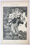 Braakensiek, Johan (1858-1940) - [Original lithograph/lithografie by Johan Braakensiek] John Bull in Zuid-Afrika, 17 December 1899, 1 pp.