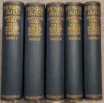 Ibsen, Henrik - Sämtliche Werke. Volksausgabe in fünf Bänden, herausgegeben von Julius Elias und Paul Schlenther. : Einzige autorisierte deutsche Ausgabe (5 Volumes)