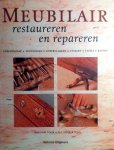 Cook , William . / W. J. Cook . & Sons . [ isbn 9789059201880 ]  0717 - Meubilair Restaureren en Repareren . (  Gereedschap - Technieken - Oppervlakken - Stoelen -Tafels - Kasten  . ) Meubilair restaureren en repareren vormt een onmisbare handleiding voor beginners en gevorderden op het gebied van restauratietechnieken -
