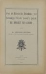 Leonard Willems, Az. - Over de historische beteekenis van Boudewijn van der Looren's gedicht "De Maghet van Ghend"