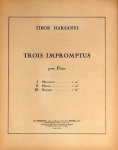 Harsány, Tibor: - Trois impromptus pour piano