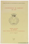 Hasquin, Hervé. - L'Intendance du Hainaut en 1697. Édition critique du mémoire rédigé "pour l'instruction du Duc de Bourgogne"