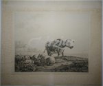 SCHUTZE VAN HOUTEN, GODFRIED, - Landscape with cow and two resting sheep