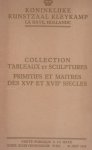  - Koninklijke Kunstzaal Kleykamp. Vente collection importante tableaux et sculptures des XVe, XVIe et XVIIe siècles, appartenant à un amateur. Mardi 10 juin 1924.