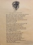 CLAUS, Hugo - Hugo Claus / Roel D'Haese - Het gebed van Jan de Lichte Poëzieposter / Rijmprent