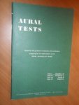 Royal Schools of Music London - Aural tests. Issued for the guidance of teachers and candidates preparing for the examinations of the ROYAL SCHOOLS OF MUSIC. Grades 1-5