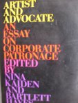 Nina Kaiden / Bartlett Hayes - Artist and Advocate an essay on corporate patronage .