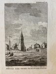 Vinkeles, Reinier, Bogerts, Cornelis and Jacobus Buys. - [Etching and engraving, Scheveningen, The Hague] Hooge zee voor Scheveningen (spring-tide, springvloed), 1790, 1p.