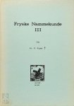 P. Sipma - Fryske Nammekunde III