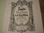 Handel; Georg Friedrich (1685-1759) - Sonaten No. 1 - 3, für Flöte und Klavier - Band 1 HWV 359b / 360 / 363b; voor Dwarsfluit en piano(herausgegeben von Maximilian Scwedler)