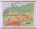  - Schoolkaart / wandkaart van Midden-Europa