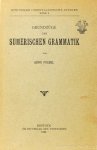POEBEL, A. - Grundzüge der Sumerischen Grammatik.