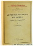 Bernini, Giuseppe. - Le preghiere penitenziali del salterio. Contributo alla Teologia dell' A.T.