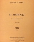Ravel, Maurice: - Si morne! Poème de Emile Verhaeren. Chant et piano