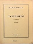 Poulenc, Francis: - Intermède en ré mineur pour piano