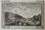  - [Antique print, etching] A Perspective View of the New Drawbridge Canal and Great Orphan House at The Hague a celebrated Town in Holland (Bierkade Den Haag), published 1782.