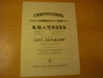 Weber; C.M. von - Compositions pour la clarinette avec piano par; Concertino Es-dur op.26 (rediviert / herausgegeben von Carl Barmann)