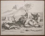Bloemaert, Frederick - Genre print Calender month July I Print for the month Julius (Juli) (from the series of 12 months) made by Frederick Bloemaert after Abraham Bloemaert, 1 p.