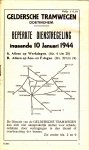 Geldersche Tramwegen, Doetinchem - Geldersche Tramwegen G.T.W. dienstregeling 10 jan.1944