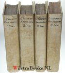 Tuinman, Carolus - Keurstoffen uit de Heilige Schriften der Propheten, Verklaert en Toegepast....( 4 delen compleet)..... Na zyn overlyden uitgegeven door Joannes Esgers.