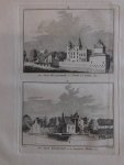 Haamstede. - Het slot  Haamstede en 't Dorp in 't verschiet. - Het slot Kraystein in de Heerlijkheid Burg.