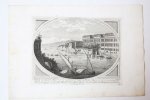 Pietro Barboni (fl. 19th century) - [Antique print, etching and engraving, Rome] Veduta del Porto di Ripa...; From:'Nuova Raccolta di 25 vedute antiche e moderne di Roma e sue vicinanze, incise a bulino da celebri incisori' N. de Antoni, published ca. 1800.