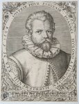 Bry, Jan Theodor de (1561-1623), after Boissard, Jean-Jacques (1528-1602) - [Antique print, portrait Dutch historian, 1669] IOANNES HVGONIS A LINSCHOTEN... (Portrait of Jan Huygen van Linschoten), published 1669.