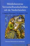 SONNEMANS, Gerard (redactie) - Middeleeuwse Verzamelhandschriften uit de Nederlanden. Congres Nijmegen 14 oktober 1994
