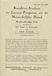Ellis, Ida - Karakter-analyse en levens-prognose uit menschelijke hand. Handleeskundige gids samengesteld uit 637 vragen en antwoorden.