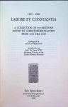Sorgeloos C. ; Speeckaert E. - 1589 - 1989 Labore et constantia  : a collection of 510 editions issued by Christopher Plantin from 1555 till 1589