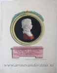 Published by Georg Balthasar Probst (1732 - 1801) and Georg Matthäus Probst (1754-1788) - [Antique print, handcolored etching and engraving] Portrait of Louise, princess of Oranje-Nassau, published ca. 1780-1788.