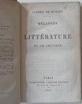 Musset Alfred de - Melanges de Litterature et de critique