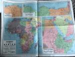  - Vooroorlogse kaart van Afrika, Nijldelta, Tripolis, Cyrenaica en Beneden-Egyte, Egypte en Ital Oost-Afrika
