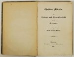 STRAUSS, D.F. - Christian Märklin. Ein Lebens- und Charakterbild aus der Gegenwart.