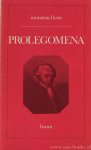 KANT, I. - Prolegomena. Vertaling van H. van de Velde en F. Montens. Inleiding en aantekeningen van H. van de Velde.
