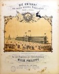 Philippi, Wilhelm: - Die Anfahrt zum zweiten deutschen Schützenfeste. Gedicht von Prätorius componirt für eine Singstimme mit Clavierbegleitung. Op. 6