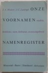 Meijers, J.A. en Luitingh, J.C. - Onze voornamen, traditie, betekenis, vorm, herkomst en een uitgebreid namenregister