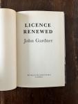 Gardner, John - License renewed