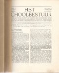 Redactie. - het schoolbestuur maandblad voor leden van Katholieke schoolbesturen. 1929-1932.