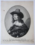 Reinier van Persijn (1613/15-1668) after Joachim von Sandrart (1606-1688) - [Antique portrait print, engraving] Portrait of Sybrand Camaij, published ca. 1642-1668.