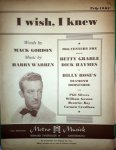Warren, Harry: - I wish I knew [Diamond Horseshoe]