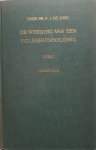Jong, F.J. de - De werking van een volkshuishouding  Deel I