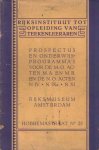  - Prospectus van het rijksinstituut tot opleiding van teekenleeraren
