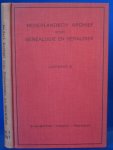 Kruimel, H.L. en Steenkamp, J. (red.) - Nederlandsch archief voor genealogie en heraldiek. jaargang 5