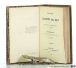 Garnier, Joseph. - Éléments de l'économie politique exposé des notions fondamentales de cette science. Nouvelle édition.