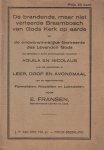 Fransen, E. - Fransen, E.-De brandende, maar niet verteerde Braambosch van Gods kerk op aarde