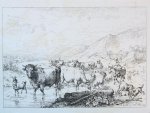 Verboeckhoven, Eugéne Joseph (1798-1881) - Cattle in a mountainous landscape (vee in een berglandschap).