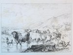 Verboeckhoven, Eugéne Joseph (1798-1881) - Cattle in a mountainous landscape (vee in een berglandschap).