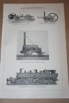  - Serie oude prenten - Locomotieven - circa 1905