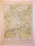 antique map. kaart. - Duitschland. (Deutschland).